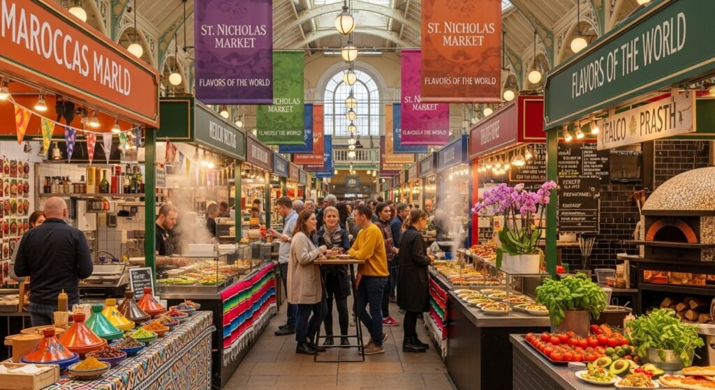 St. Nicholas Market: sabores del mundo
