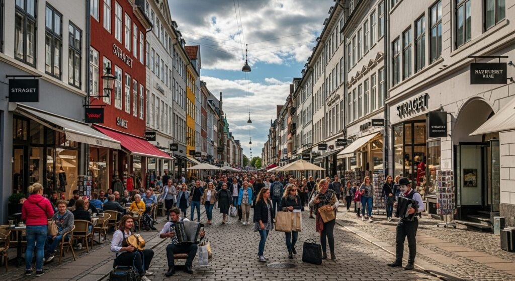 Calle Stroget: El Corazón Comercial de Qué Ver en Copenhague