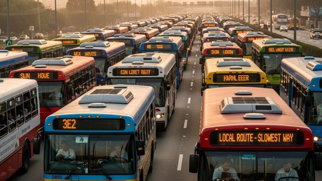 Buses y autobuses: la forma más económica pero lenta