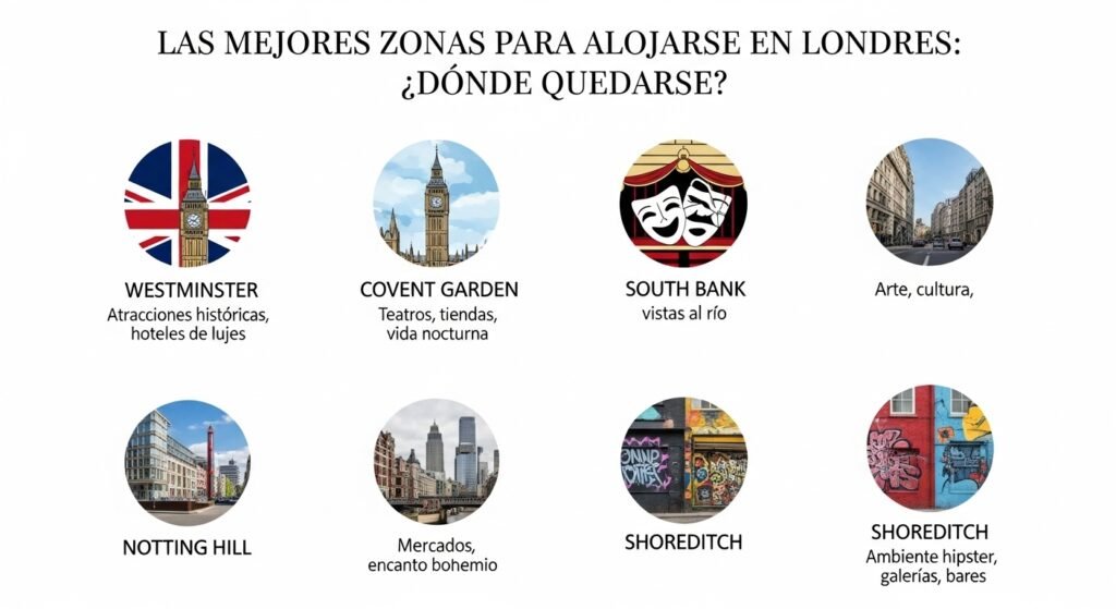 Las Mejores Zonas para Alojarse en Londres: ¿Dónde Hospedarse?