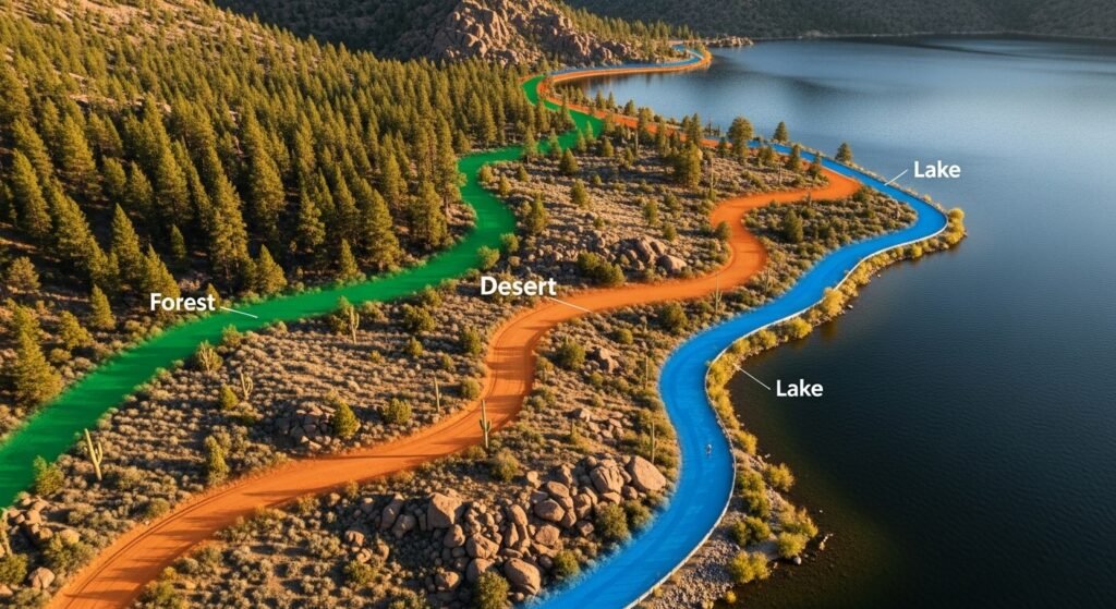 Las Rutas y Senderos: Tres Colores, Tres Experiencias